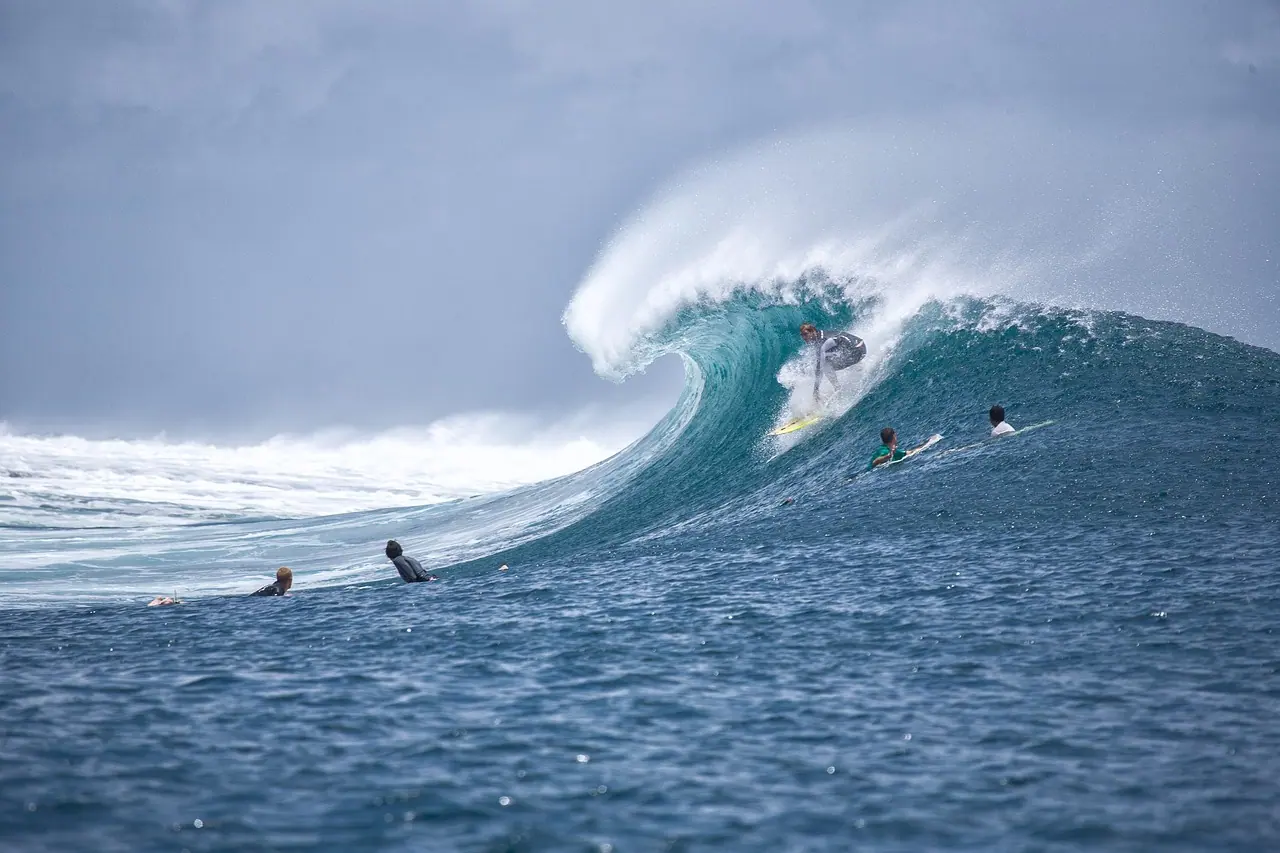 Surf, surfing, big wave