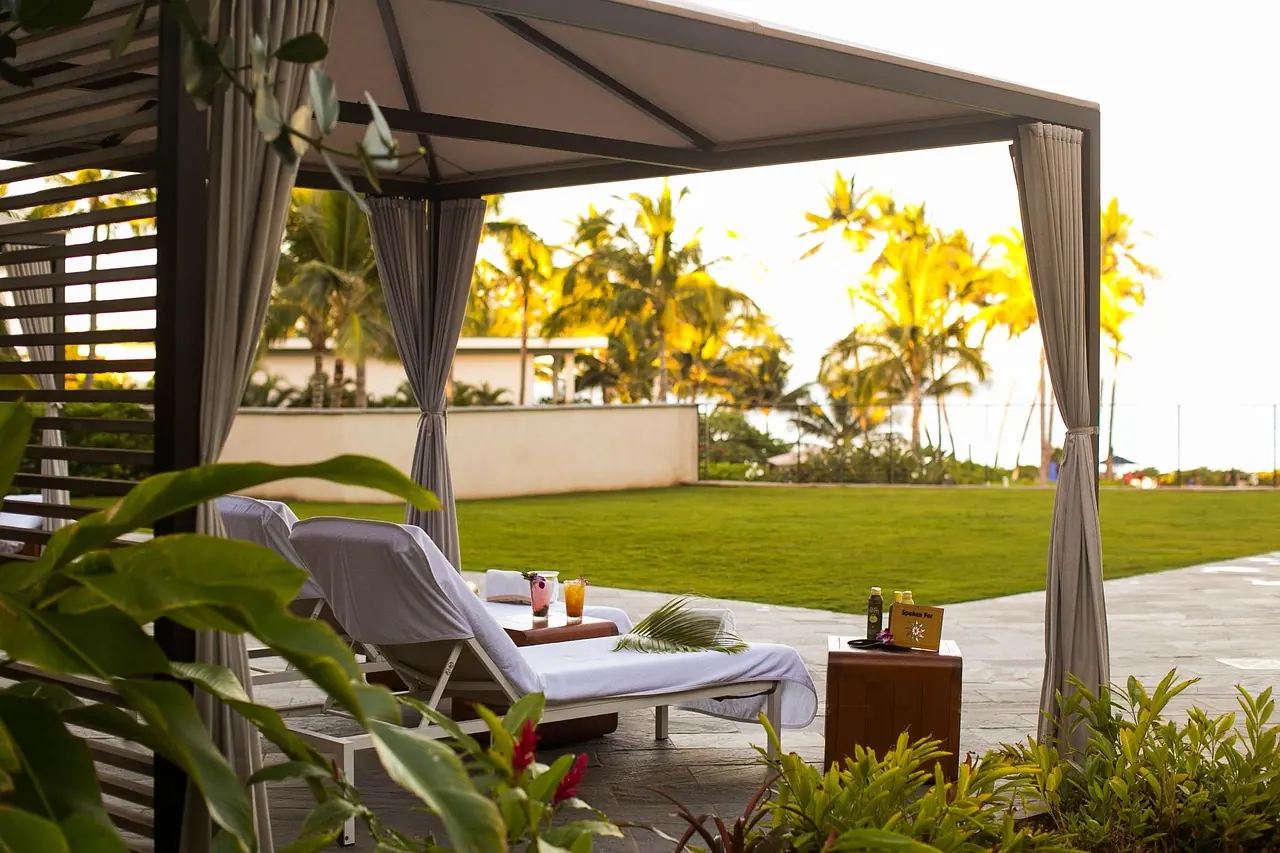 Beach, nature, cabana