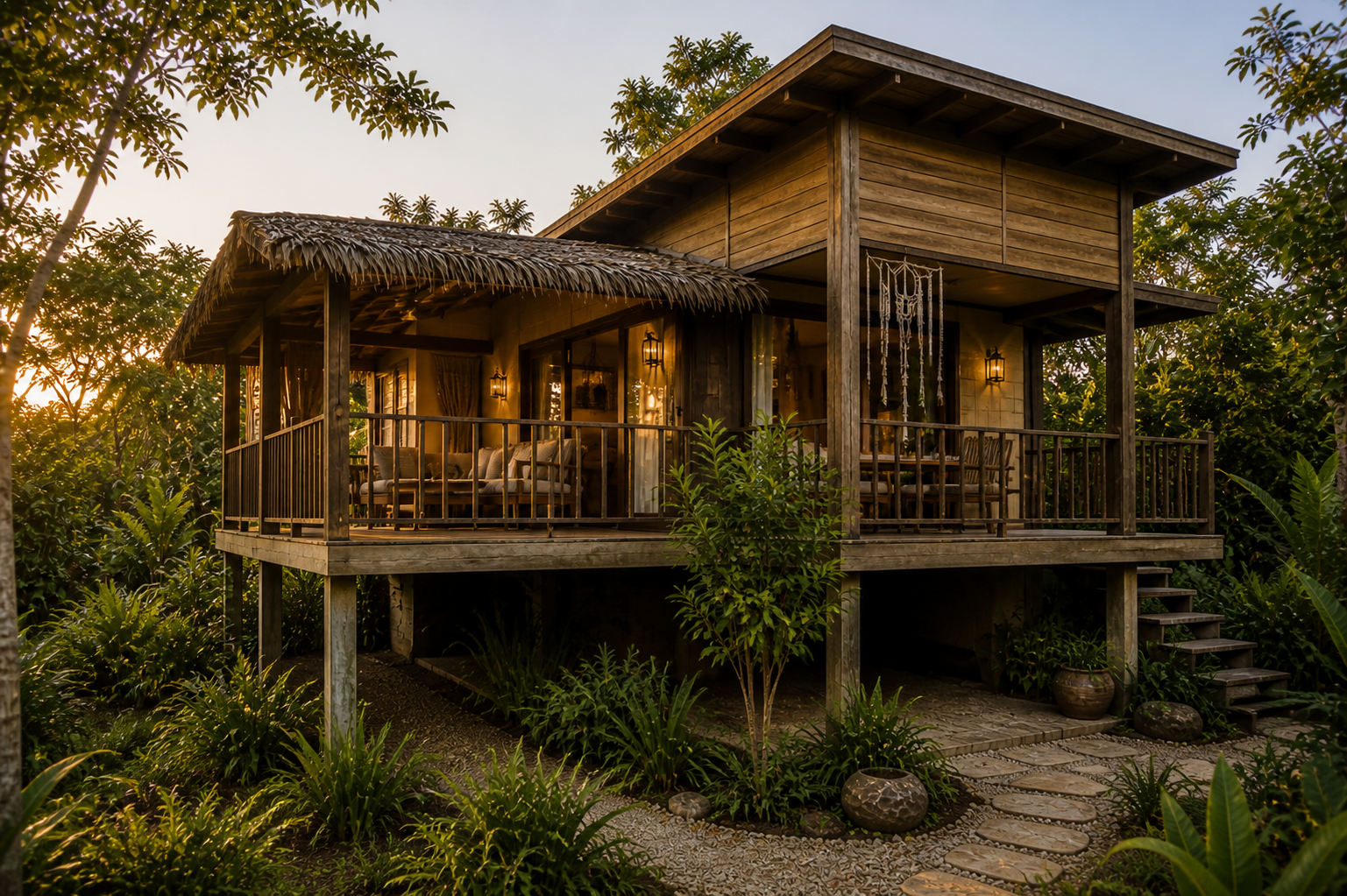 Casa Sol — bright eco villa at Montserrat Reserve