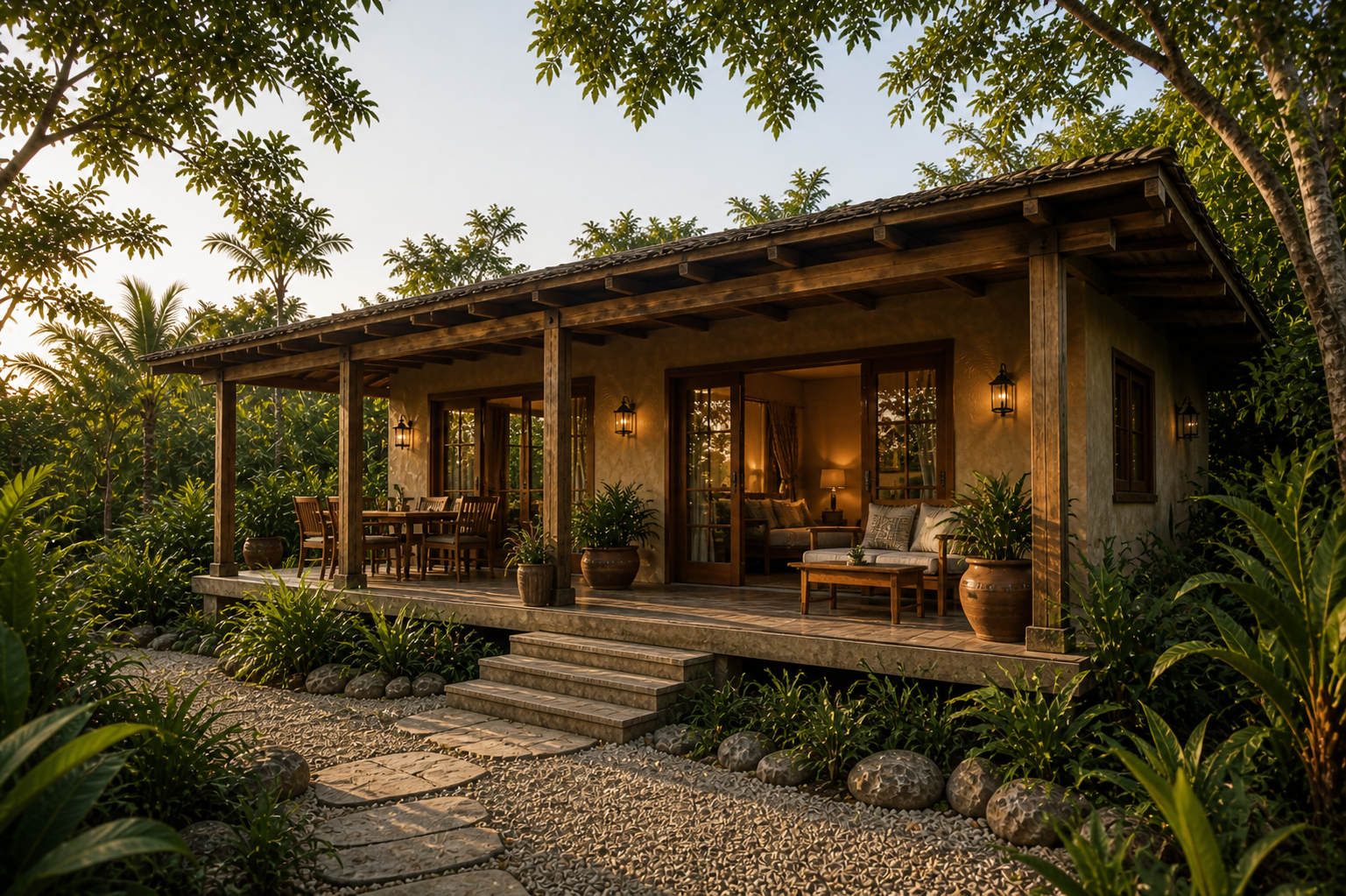 Casa Tierra — spacious eco villa at Montserrat Reserve